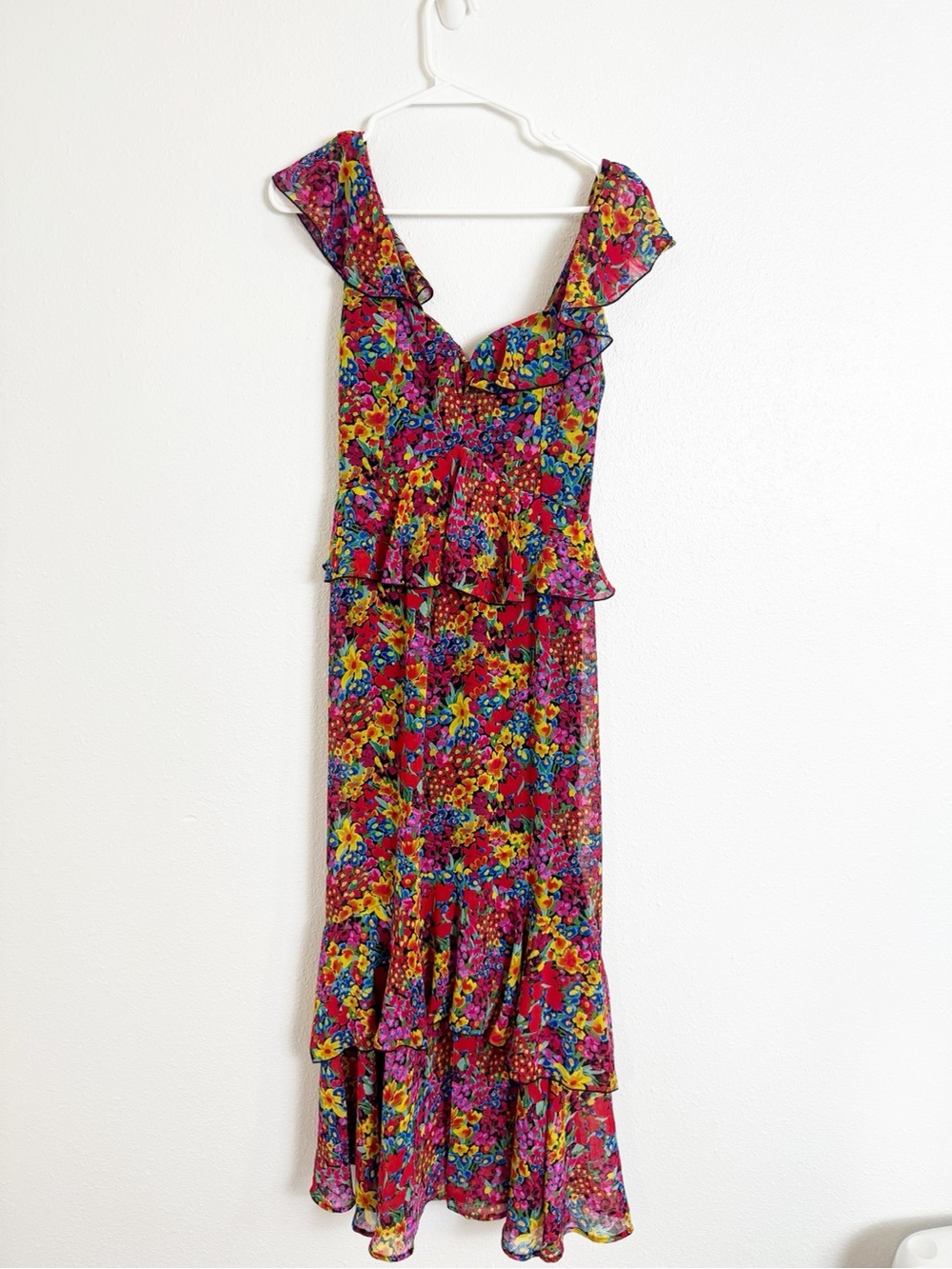Show me your mumu garden glow Reese ruffle maxi dress - Picture 3 of 6